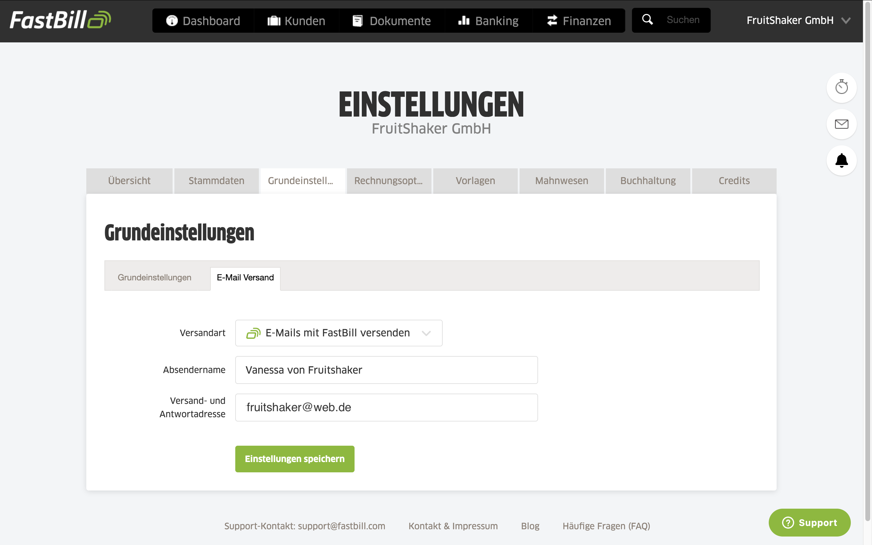 Wähle deinen Anbieter aus.